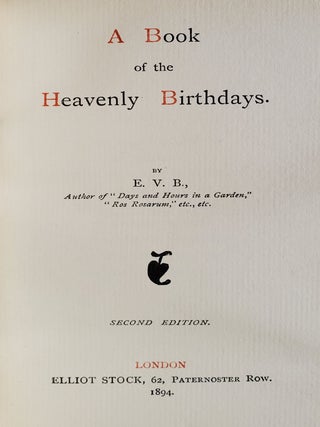 A Book of the Heavenly Birthdays