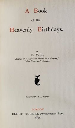 A Book of the Heavenly Birthdays