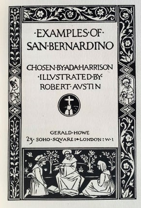 Item #1071 Examples of San Bernardino of Siena; Chosen by Ada Harrison / Illustrated by Robert...