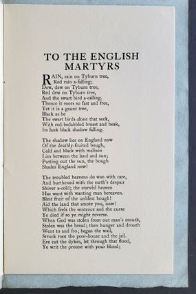 Ode to the English Martyrs