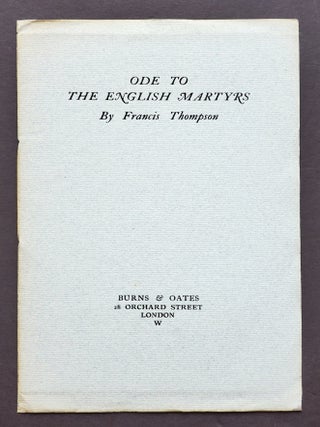 Ode to the English Martyrs