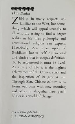 The Spirit of Zen; A Way of Life Work and Art in the Far East