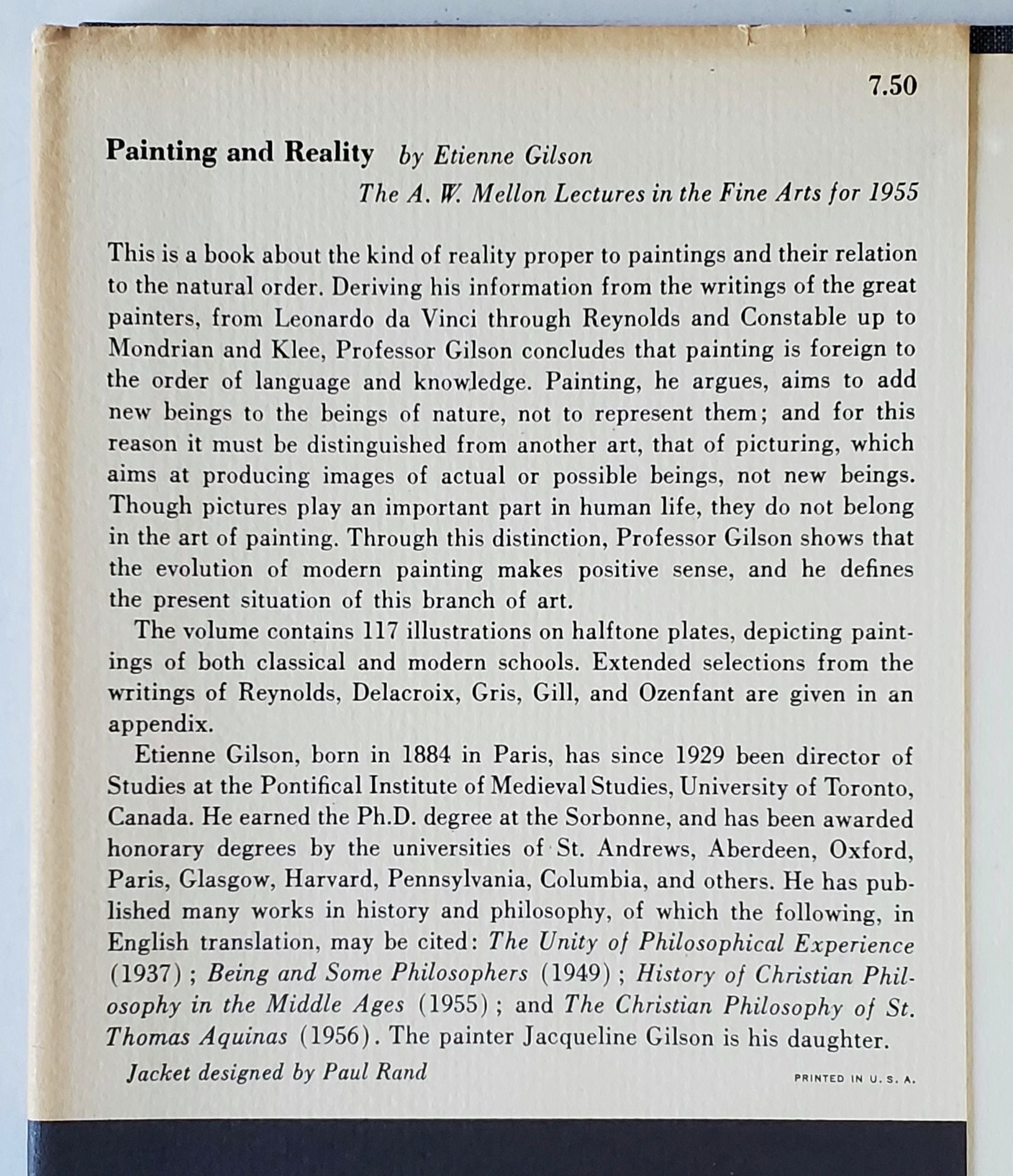 Painting and Reality: Delivered for the A.W. Mellon Lectures in the Fine Arts, 1955 [Book]