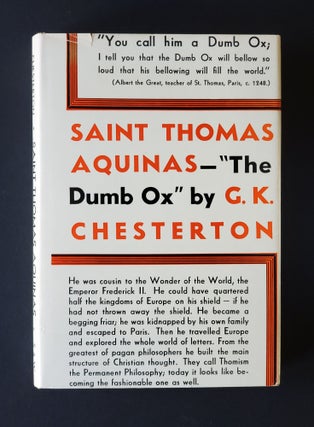 Item #1149 St. Thomas Aquinas. G. K. Chesterton