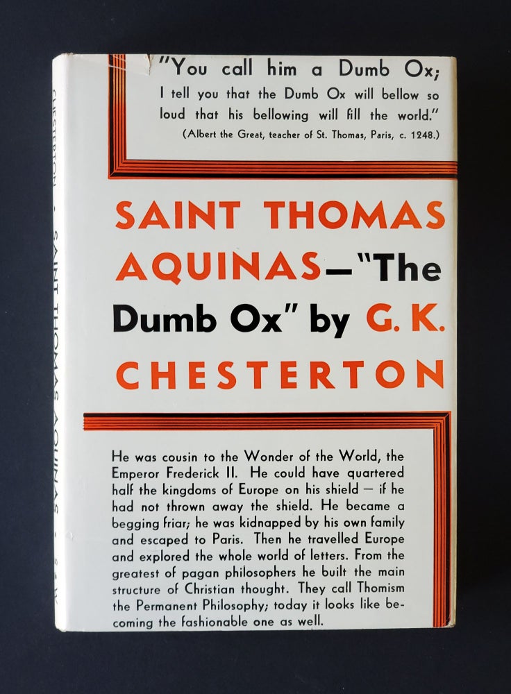 Item #1149 St. Thomas Aquinas. G. K. Chesterton.