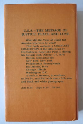 U.S.A.; The Message of Justice, Peace, and Love