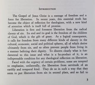 Instruction on Certain Aspects of the "Theology of Liberation"