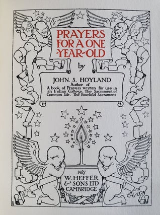 Item #1199 Prayers for a One-Year-Old. John S. Hoyland