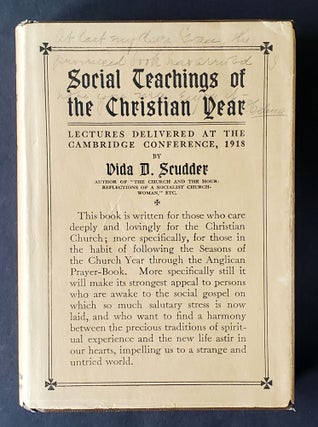 Item #1204 Social Teachings of the Christian Year; Lectures Delivered at the Cambridge...