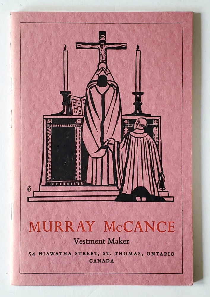 Item #1210 Murray McCance; Vestment Maker. Vestments, Murray McCance.