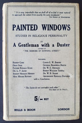 Item #1245 Painted Windows; A Study in Religious Personality. Ronald Knox, A Gentleman, a Duster
