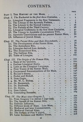 The Mass; A Study of the Roman Liturgy