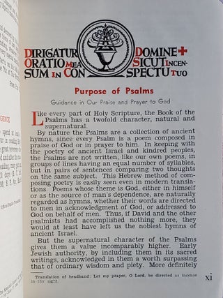 The Psalms: A Prayer Book; Also the Canticles of the Roman Breviary
