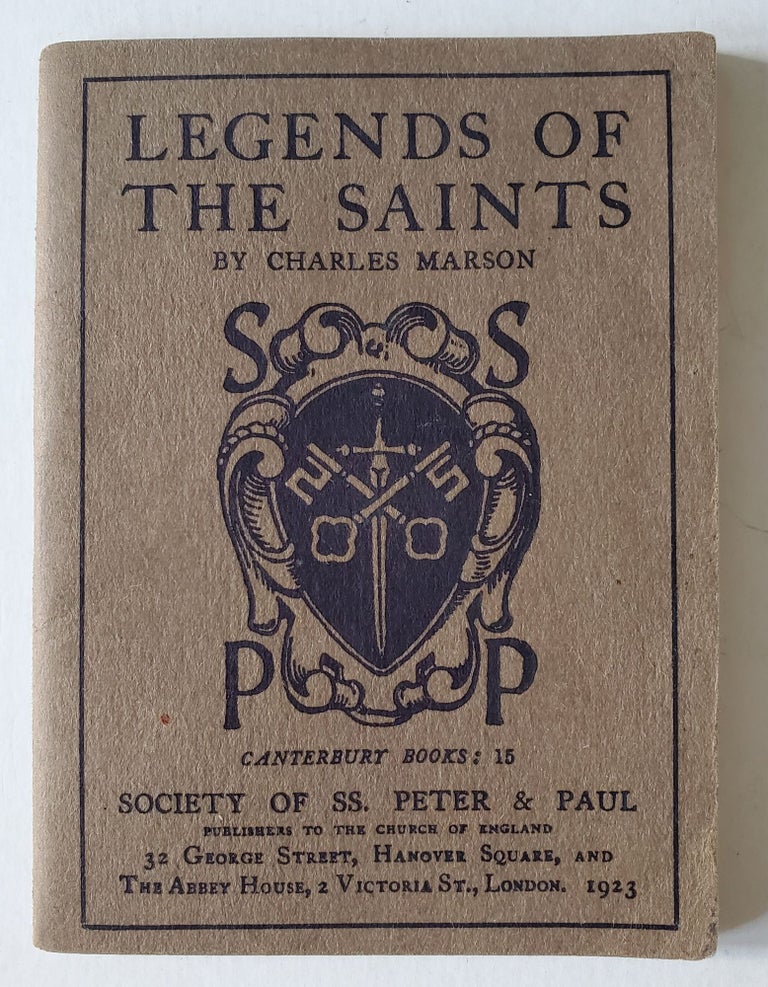 Item #1331 Legends of the Saints; Canterbury Books: 15. Charles Marson.
