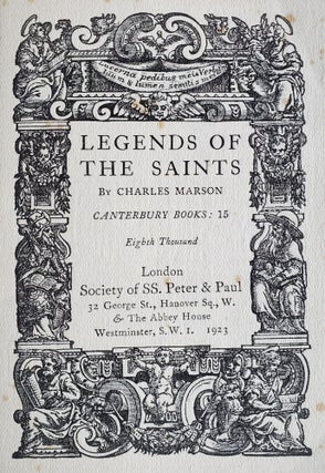 Legends of the Saints; Canterbury Books: 15