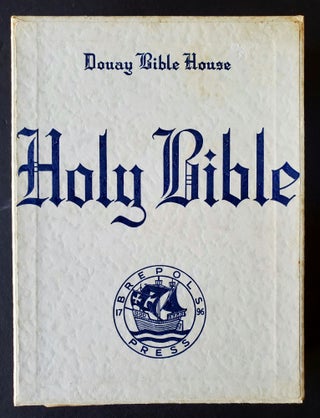 The Holy Bible; Translated from the Latin Vulgate