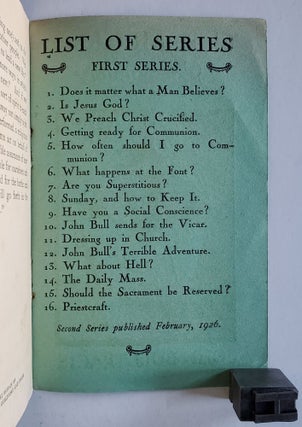 Getting Ready for Communion; John Bull Tracts: Number 6