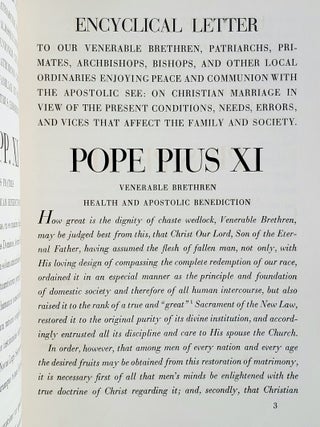 Pius XI on Christian Marriage; In the Original Latin with English Translation
