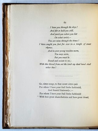 Sister Songs; An Offering to Two Sisters