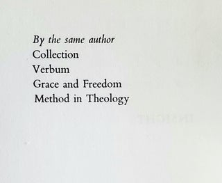Insight; A Study of Human Understanding