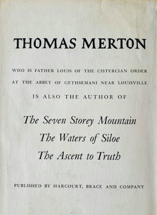 The Sign of Jonas; The Journal of Thomas Merton