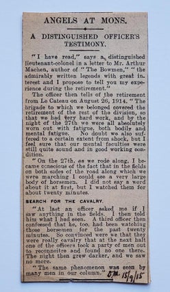 The Bowmen and Other Legends of the War; With an Introduction by the Author