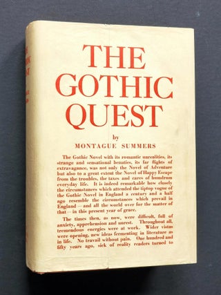 The Gothic Quest; A History of the Gothic Novel