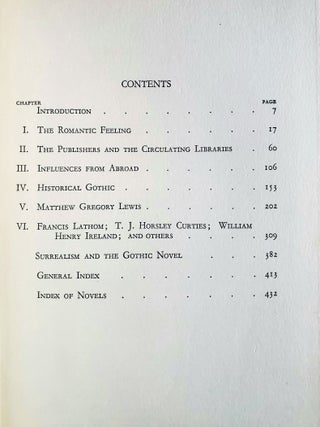 The Gothic Quest; A History of the Gothic Novel