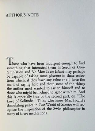 Thoughts in Solitude