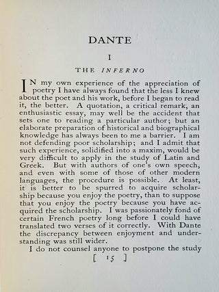 Dante; The Poets on the Poets—No. II