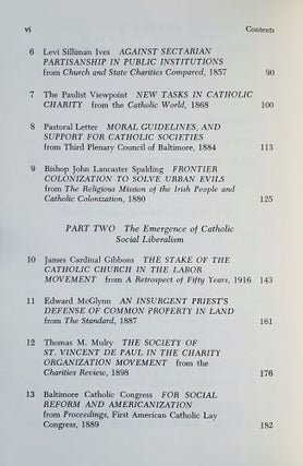 American Catholic Thought on Social Questions