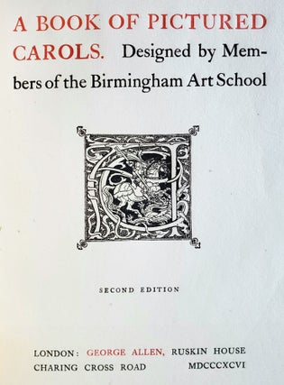 A Book of Pictured Carols; Designed by Members of the Birmingham Art School