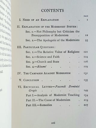 The Programme of Modernism; A Reply to the Encyclical of Pius X