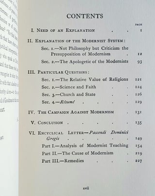 The Programme of Modernism; A Reply to the Encyclical of Pius X