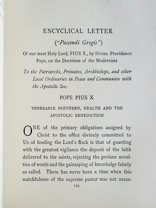The Programme of Modernism; A Reply to the Encyclical of Pius X