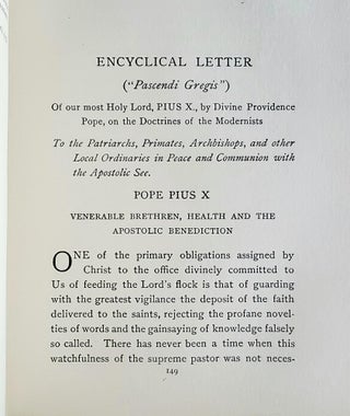 The Programme of Modernism; A Reply to the Encyclical of Pius X