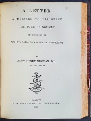 A Letter to the Rev. E.B. Pusey (with) A Letter to the Duke of Norfolk