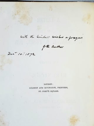 A Letter to the Rev. E.B. Pusey (with) A Letter to the Duke of Norfolk