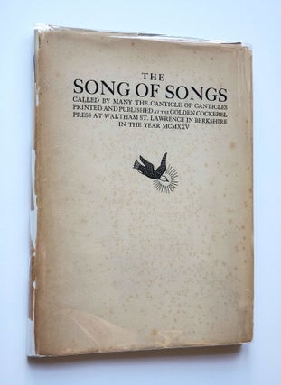 The Songs of Songs; Called by Many the Canticle of Canticles