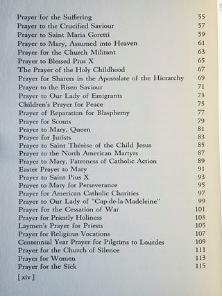 Prayers of Pope Pius XII; Translated from the Italian by the Rev. Martin W. Schoenberg, O.S.C.