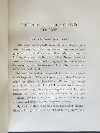 Newmanianism; A Preface to the Second Edition of Philomythus