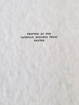 Lenten Illuminations and Sight Sufficient; Reprinted from the Downside Review No. 245, Summer 1958