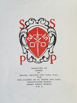 Report of the Anglo-Catholic Congress; The Holy Eucharist / London July 1927