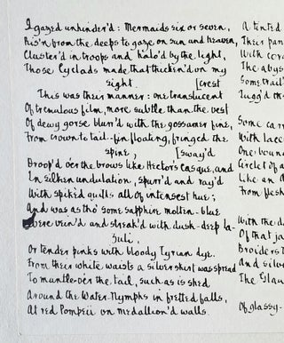 A Vision of the Mermaids; A prize poem dated Christmas, 1862