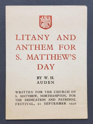 Litany and Anthew for S. Matthew's Day; Written for the Church of S. Matthew, Northampton,...