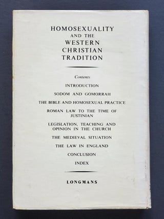 Homosexuality and the Western Christian Tradition