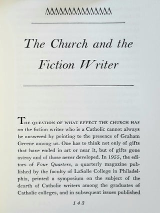 Mystery and Manners; Occasional Prose, selected and edited by Sally and Robert Fitzgerald