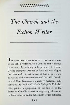 Mystery and Manners; Occasional Prose, selected and edited by Sally and Robert Fitzgerald