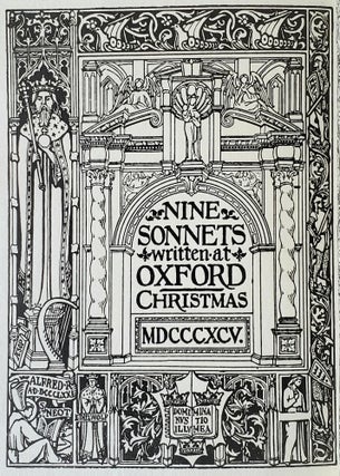 Item #1867 Nine Sonnets Written at Oxford. Louise Imogen Guiney