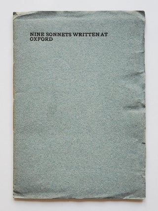 Nine Sonnets Written at Oxford